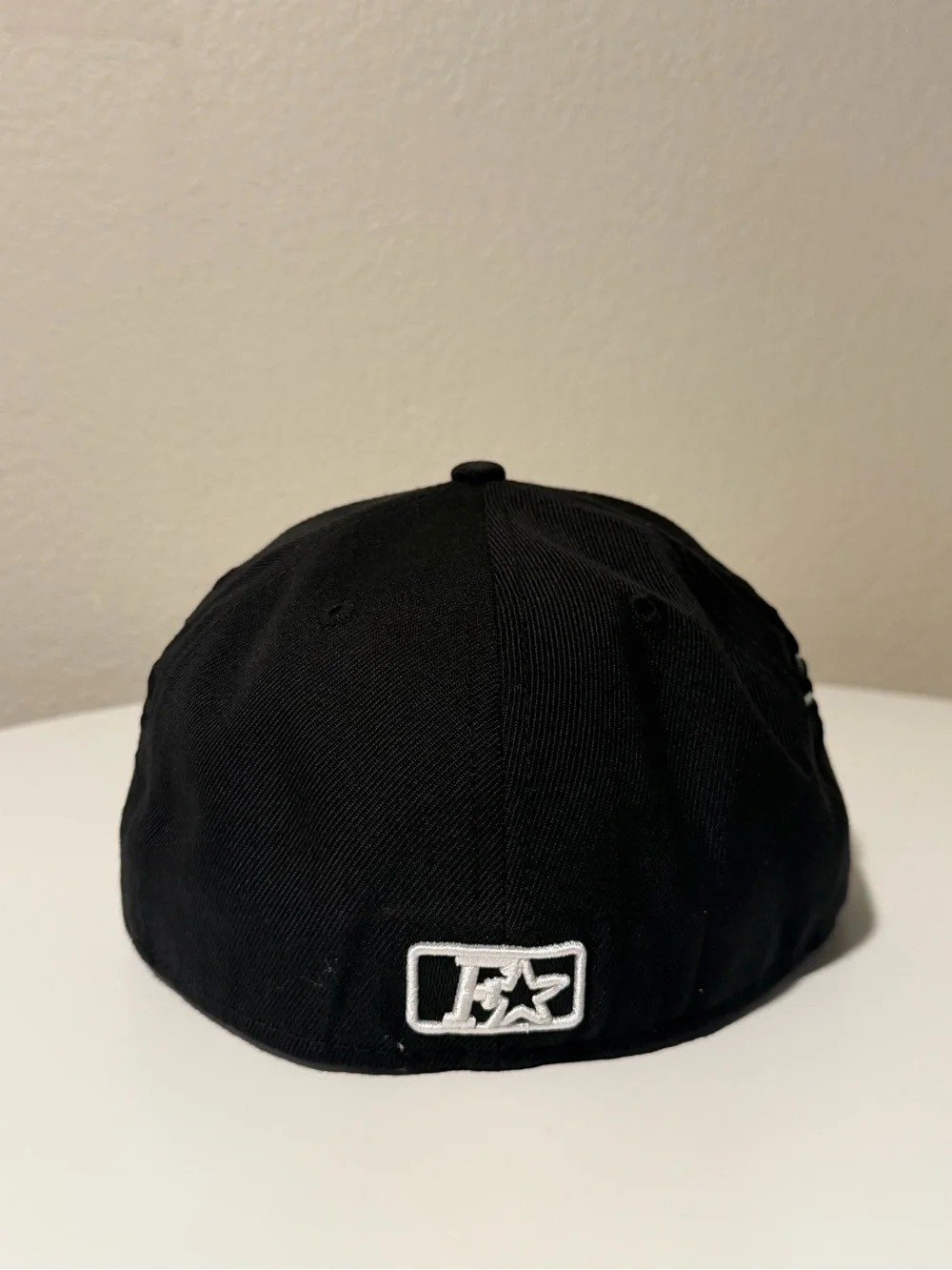Black Kids Snapback Hat with White Skull Embroidery